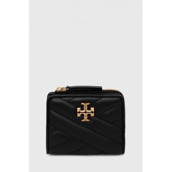 Tory Burch portofel de piele femei, culoarea negru