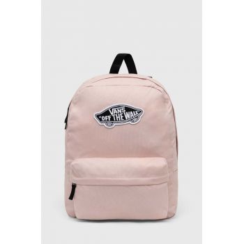 Vans rucsac Realm culoarea roz, mare, cu imprimeu VN0A3UI6BQL1