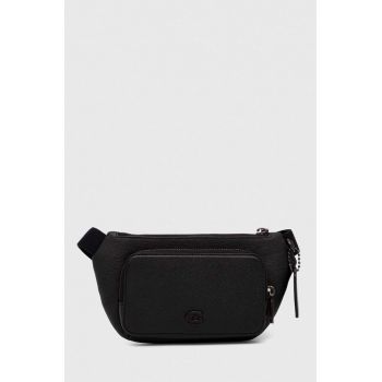Coach borseta de piele culoarea negru