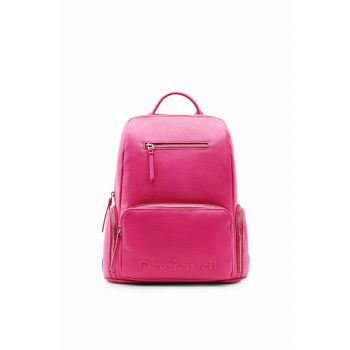 Desigual rucsac femei, culoarea roz, mic, neted