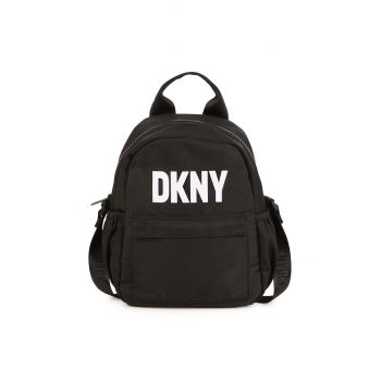 Dkny ghiozdan copii culoarea negru, mic, cu imprimeu