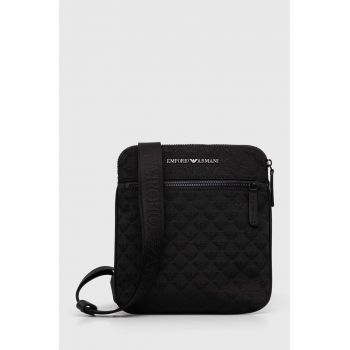 Emporio Armani borseta barbati, culoarea negru