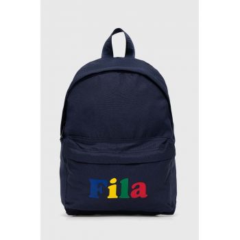 Fila rucsac culoarea albastru marin, mic, cu imprimeu de firma originala