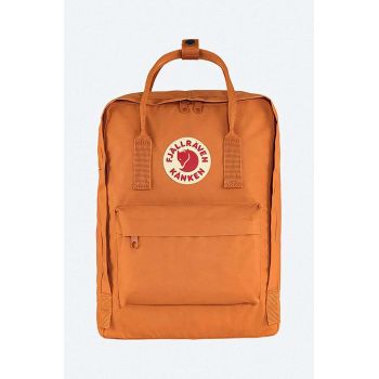 Fjallraven rucsac Kanken culoarea portocaliu, mare, cu imprimeu F23510.206-206 de firma original