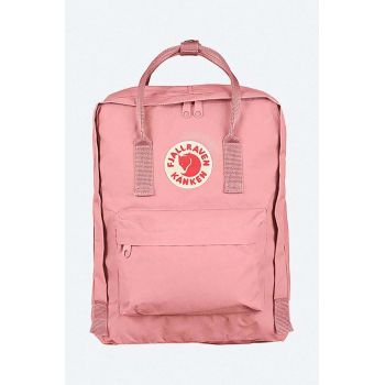 Fjallraven rucsac Kanken culoarea roz, mare, cu imprimeu F23510.312-312