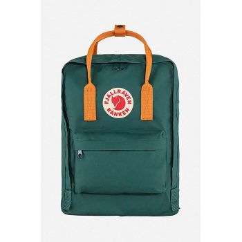 Fjallraven rucsac Kanken culoarea verde, mare, cu imprimeu F23510.667.206-667 ieftin