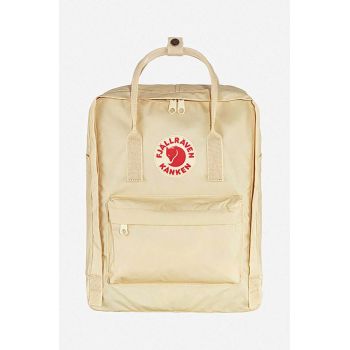 Fjallraven rucsac Kanken culoarea bej, mare, cu imprimeu F23510.115-115