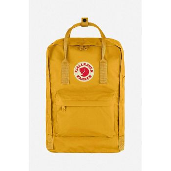 Fjallraven rucsac Kanken Laptop culoarea galben, mare, neted F23524.160-160