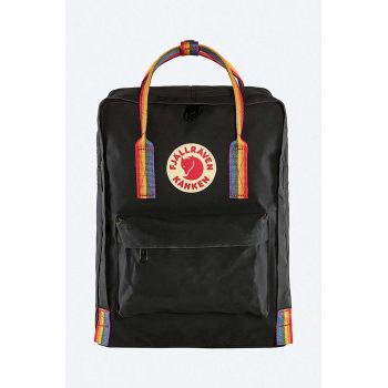 Fjallraven rucsac Kanken Rainbow culoarea negru, mare, cu imprimeu F23620.550.907-550