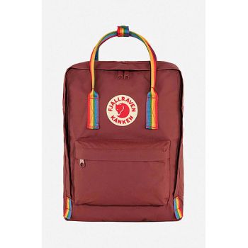 Fjallraven rucsac Kanken Rainbow culoarea roșu, mare, cu imprimeu F23620.326.907-326 ieftin