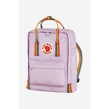 Fjallraven rucsac Kanken Rainbow culoarea violet, mic, cu imprimeu F23620.457.907-907 de firma original