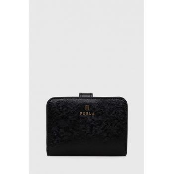 Furla portofel de piele femei, culoarea negru