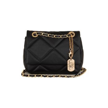 Geanta crossbody de piele cu aspect matlasat