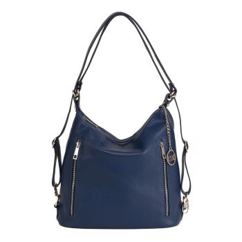 Geanta texturata de piele - cu bareta