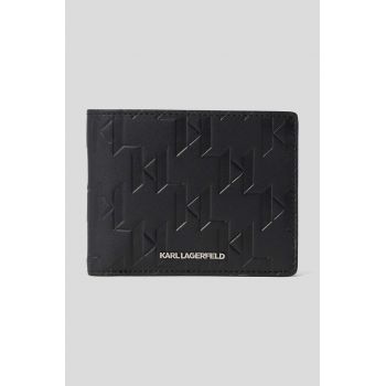 Karl Lagerfeld portofel de piele barbati, culoarea negru
