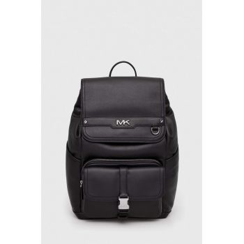 Michael Kors ghiozdan de piele barbati, culoarea negru, mare, neted