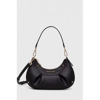 MICHAEL Michael Kors poseta de piele culoarea negru