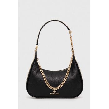 MICHAEL Michael Kors poseta de piele culoarea negru