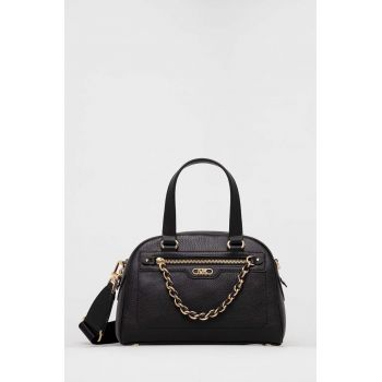 MICHAEL Michael Kors poseta de piele culoarea negru