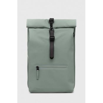 Rains rucsac 13320 Backpacks culoarea verde, mare, neted