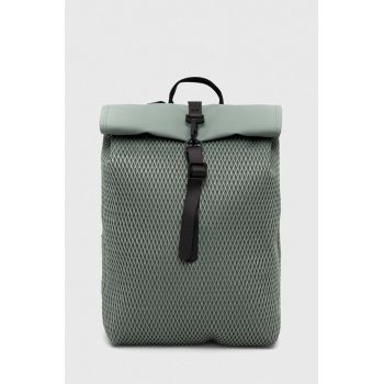Rains rucsac 13350 Backpacks culoarea verde, mare, neted