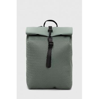 Rains rucsac 13350 Backpacks culoarea verde, mare, neted ieftin