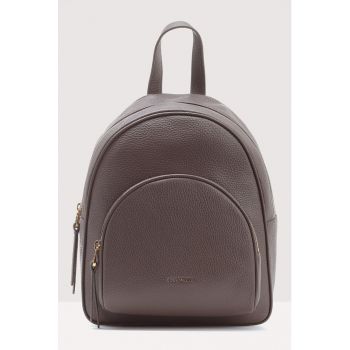 Rucsac de piele cu buzunar frontal Gleen