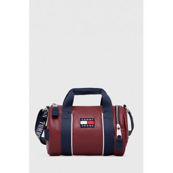 Tommy Jeans poseta culoarea bordo