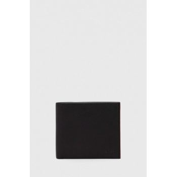 BOSS portofel de piele barbati, culoarea negru