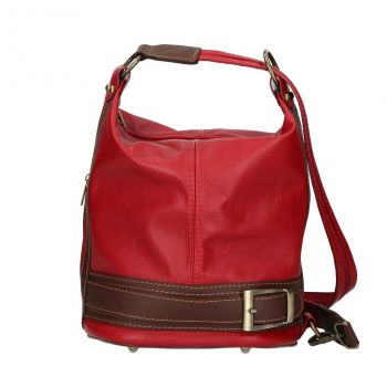 Geanta dama Ingrid GT929, piele naturala, rosie