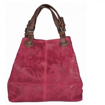 Geanta dama Iris GT1161, piele naturala, fuxia