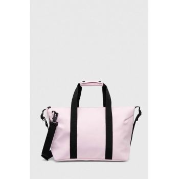 Rains geanta 14220 Weekendbags culoarea roz