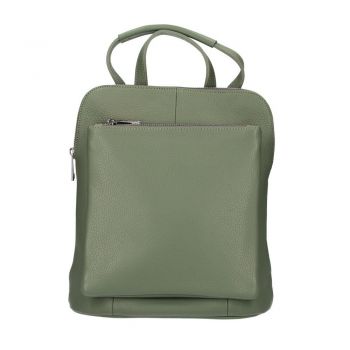 Rucsac dama Zamila GT1562, piele naturala, verde
