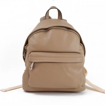 Rucsac dama Zina GT1203, piele naturala, taupe