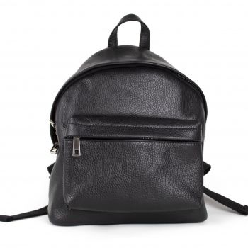 Rucsac dama Zina GT721, piele naturala, negru