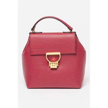 Rucsac de piele cu inchidere cu clapa Arlettis