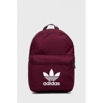 adidas Originals rucsac culoarea bordo, mare, cu imprimeu ieftin