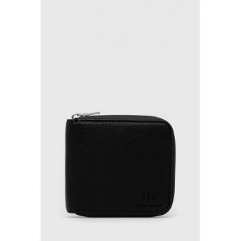 Armani Exchange portofel barbati, culoarea negru