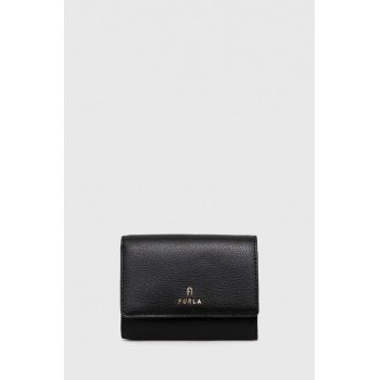 Furla portofel de piele femei, culoarea negru