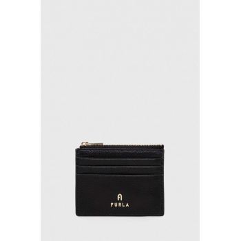 Furla portofel de piele femei, culoarea negru