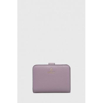 Furla portofel de piele femei, culoarea violet