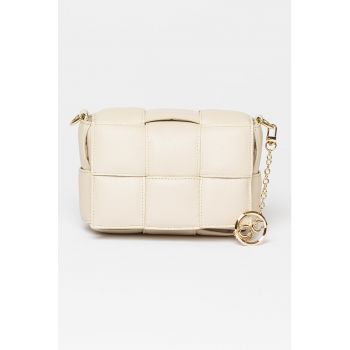 Geanta crossbody de piele cu bareta detasabila