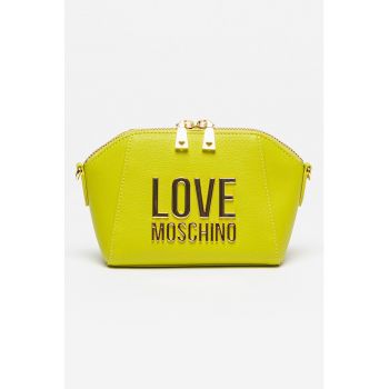 Geanta crossbody din piele ecologica cu logo