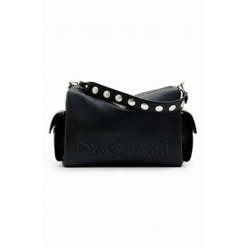 Geanta din piele ecologica cu bareta de umar Habana - Negru