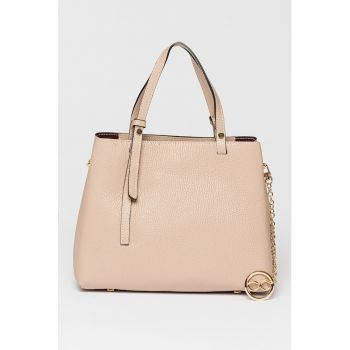 Geanta tote cu aspect texturat