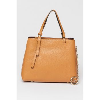 Geanta tote cu aspect texturat