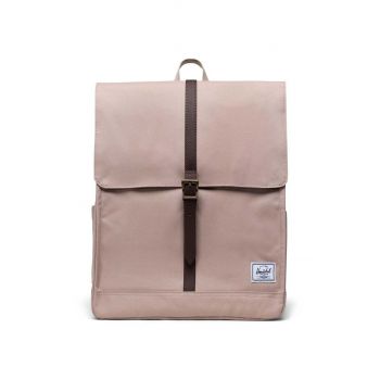 Herschel rucsac 11376-05905-OS City Backpack culoarea bej, mare, neted