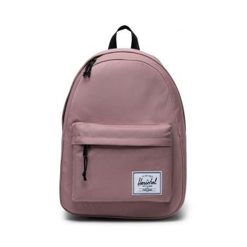 Herschel rucsac 11377-02077-OS Classic Backpack culoarea roz, mare, neted Herschel rucsac 11377-02077-OS Classic Backpack culoarea roz, mare, neted
