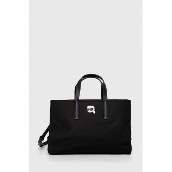 Karl Lagerfeld poseta culoarea negru