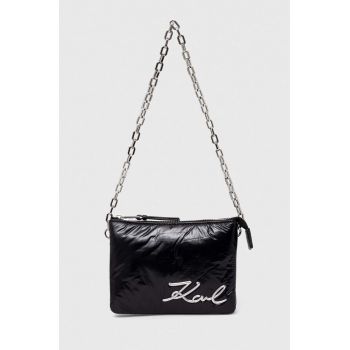 Karl Lagerfeld poseta culoarea negru